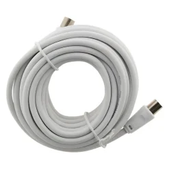 Prolongateur TV mâle/mâle + adaptateur F/F 5m - Zenitech