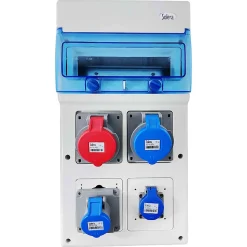 1311pv4 Coffret étanche Ip65 Pour 4 Prises électriques à Composer - 11 Modules - Solera Indubox