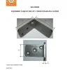 Équerres Taquet LIT 3 Trous 55X65X35X3 Acier - 10 pièces