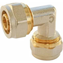 Raccord coudé égal à compression pour tube Multicouche Ø16