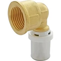 Raccord coudé à sertir pour tube Multicouche Ø16 - coude femelle 15/21 (1/2")
