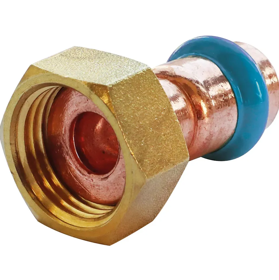Raccord cuivre à sertir écrou tournant Ø16 F20/27 Somatherm for you