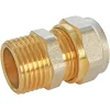 Raccord droit à compression pour tube Multicouche Ø20 - droit mâle 15/21 (1/2")