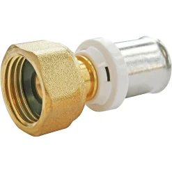 Raccord droit à sertir pour tube Multicouche Ø16 - droit femelle 15/21 (1/2")