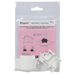 Raccord en T pour angle, pour moulure CELIANE Déco 30 x 12,5 mm Legrand
