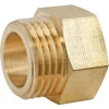 Raccord égal laiton Mâle Femelle 20/27 (3/4"), lot de 2