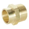 Raccord laiton droit à souder sur tube cuivre Ø12 - sortie mâle 12/17 (3/8"), lot de 2