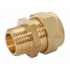 Raccord mâle bicône pour tube cuivre Ø12 - Mâle 15/21 (1/2")
