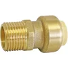 Raccord mâle à clipser pour tube cuivre ou PER Ø12 - Mâle 15/21 (1/2')