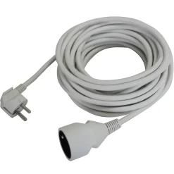 Rallonge blanche H05VVF 3G1 5mm² 10m avec clapet