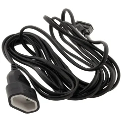 Rallonge de câble HO5VV-F 2x1mm² - 5m - noir - Zenitech