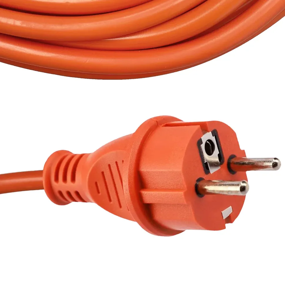 Rallonge de jardin orange Schuko 20 m 3x1,5 mm² IP44 HOROZ