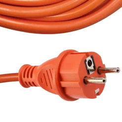 Rallonge de jardin orange Schuko 10 m 3x1,5 mm² IP44 HOROZ