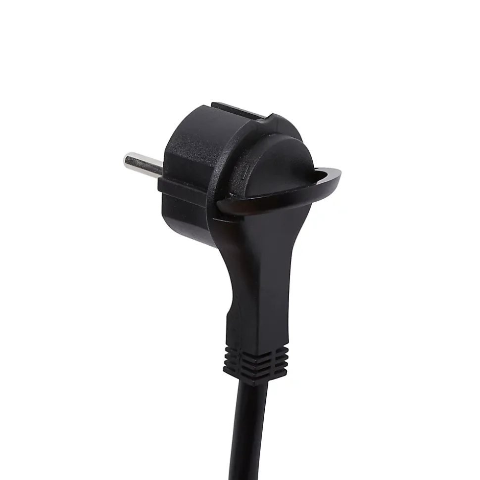 Rallonge intérieur H05VV-F Diall 3 x 1.5 mm² 3m + prise noir