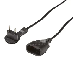Rallonge intérieur H03VVH2-F Diall 2 x 0.75mm² 3m prise noir