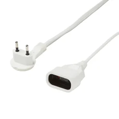 Rallonge intérieur H03VVH2-F Diall 2 x 0.75mm² 3m prise blanc