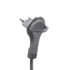 Rallonge intérieur H03VVH2-F Diall 2 x 0.75mm² 3m prise métal
