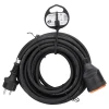 Rallonge IP44 10m + clip fixation orange Zenitech
