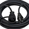 Rallonge électrique 25 m câble H07RN-F 3G2,5 prise à clapet IP44, étanche et souple