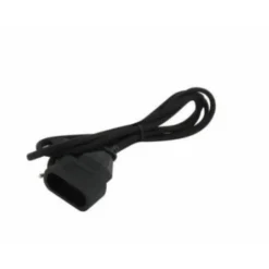 Rallonge électrique textile 1.5m - Noir - Chacon