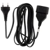 Rallonge 5m - HO3VVH2F 2x0,75mm² 6A - noir - Zenitech