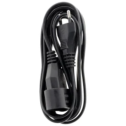 Rallonge 3m - HO3VVH2F 2x0,75mm² 6A - noir - Zenitech