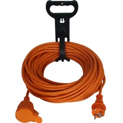 Rallonge orange Diall H05VVF 3G1 5mm² 20m avec clapet