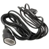 Rallonge Schuko HO5VV-F 3G1,5mm² 10m - noir - Zenitech
