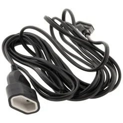 Rallonge Schuko HO5VV-F 3G1,5mm² 10m - noir - Zenitech