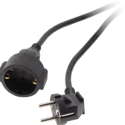 Rallonge Schuko HO5VV-F 3G1,5mm² 10m - noir - Zenitech