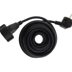 Rallonge Schuko HO5VV-F 3G1,5mm² 5m - noir - Zenitech