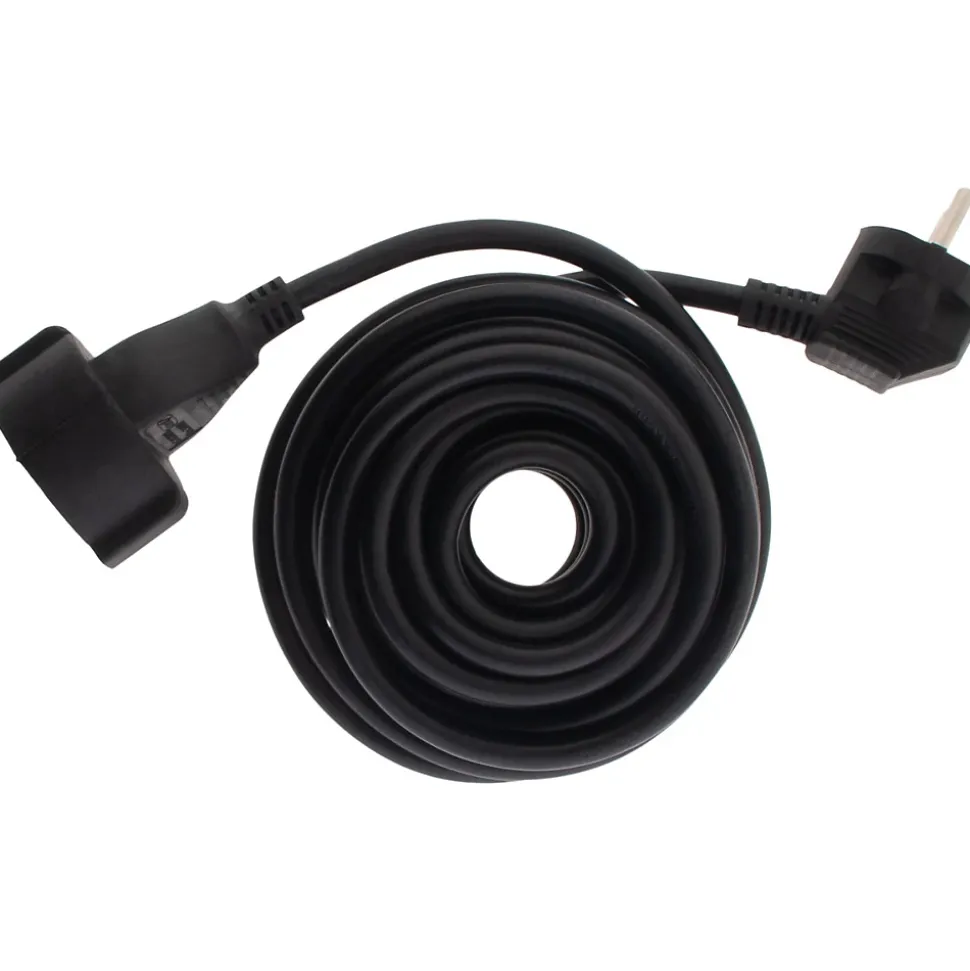 Rallonge Schuko HO5VV-F 3G1,5mm² 5m - noir - Zenitech