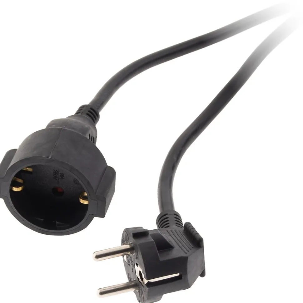 Rallonge Schuko HO5VV-F 3G1,5mm² 5m - noir - Zenitech
