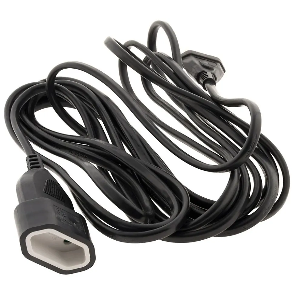 Rallonge Schuko HO5VV-F 3G1,5mm² 5m - noir - Zenitech