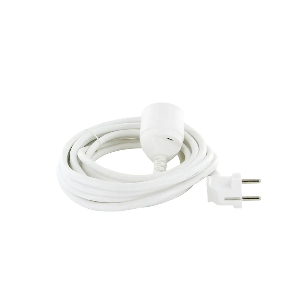 Rallonge + USB-C 5m - Blanc - Chacon