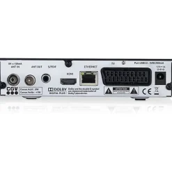 Récepteur TNT HD CGV ETIMO 2TC double tuner HDMI 1080p USB Ethernet Noir