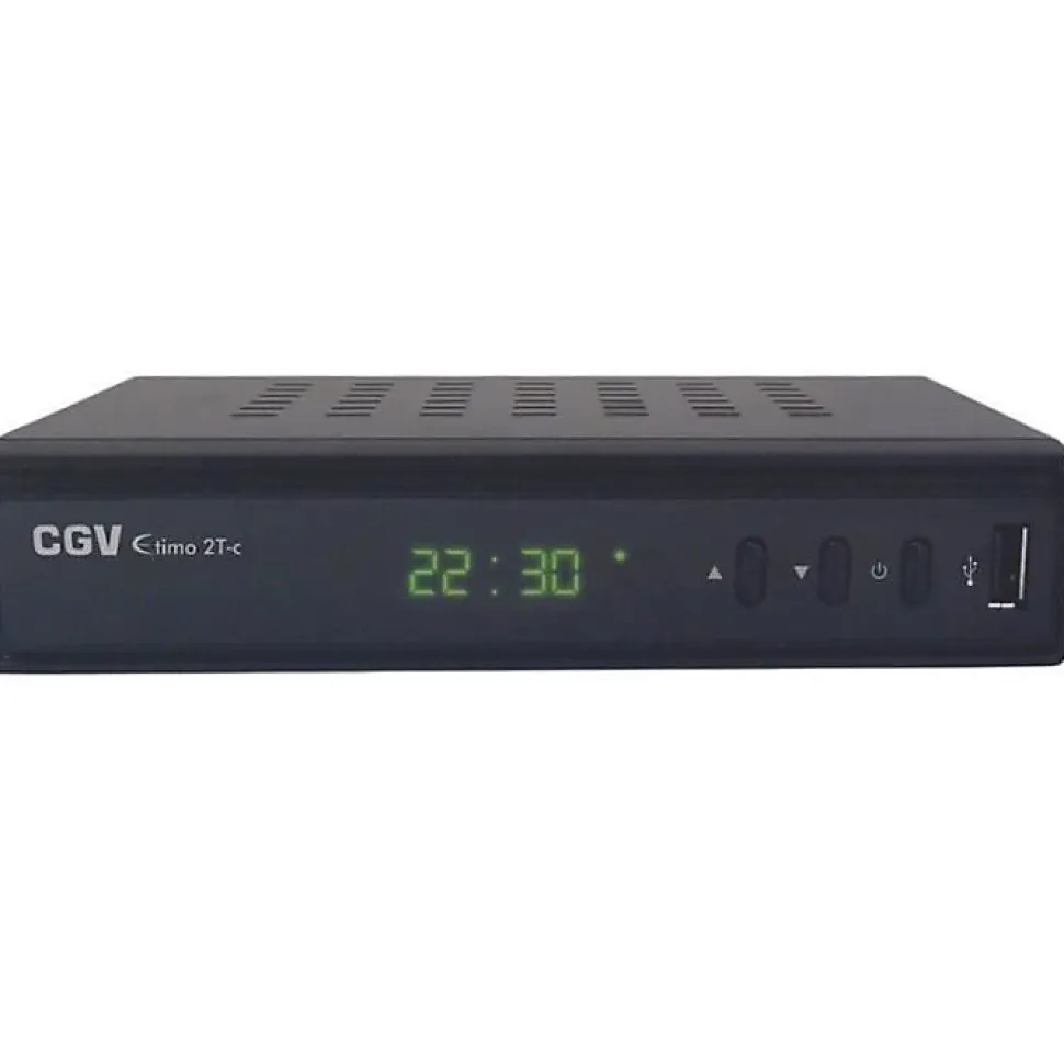 Récepteur TNT HD CGV ETIMO 2TC double tuner HDMI 1080p USB Ethernet Noir
