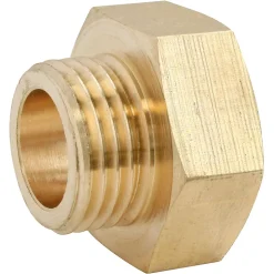 Réduction laiton Femelle 20/27 (3/4") - Mâle 12/17 (3/8"), lot de 2