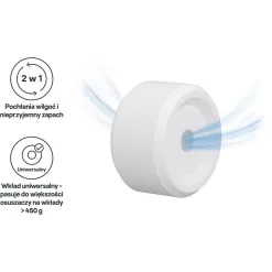 Recharge pour absorbeur d'humidité GoodHome 2 galets neutre 20m² 450g