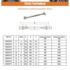 Ridoir à chapes fixes soudées Inox A4 Diamètre 4 - 1 pièce