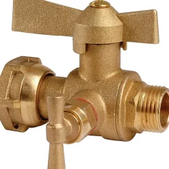 Robinet d'arrêt à boisseau sphérique à purge - Ravani - MF 3/4' - Après compteur d'eau