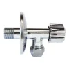Robinet d'arrêt équerre sous-lavabo long, Mâle 15/21 - Tube cuivre Ø10 mm Schell