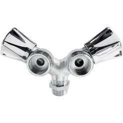 Robinet double de machine à laver - Diamètre : 1/2'' - 3/4''
