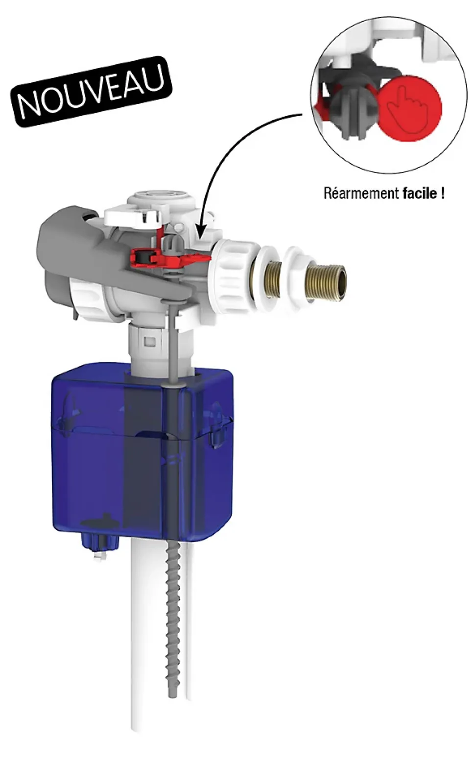 Robinet flotteur antifuite Siamp Aquastop 3/8"