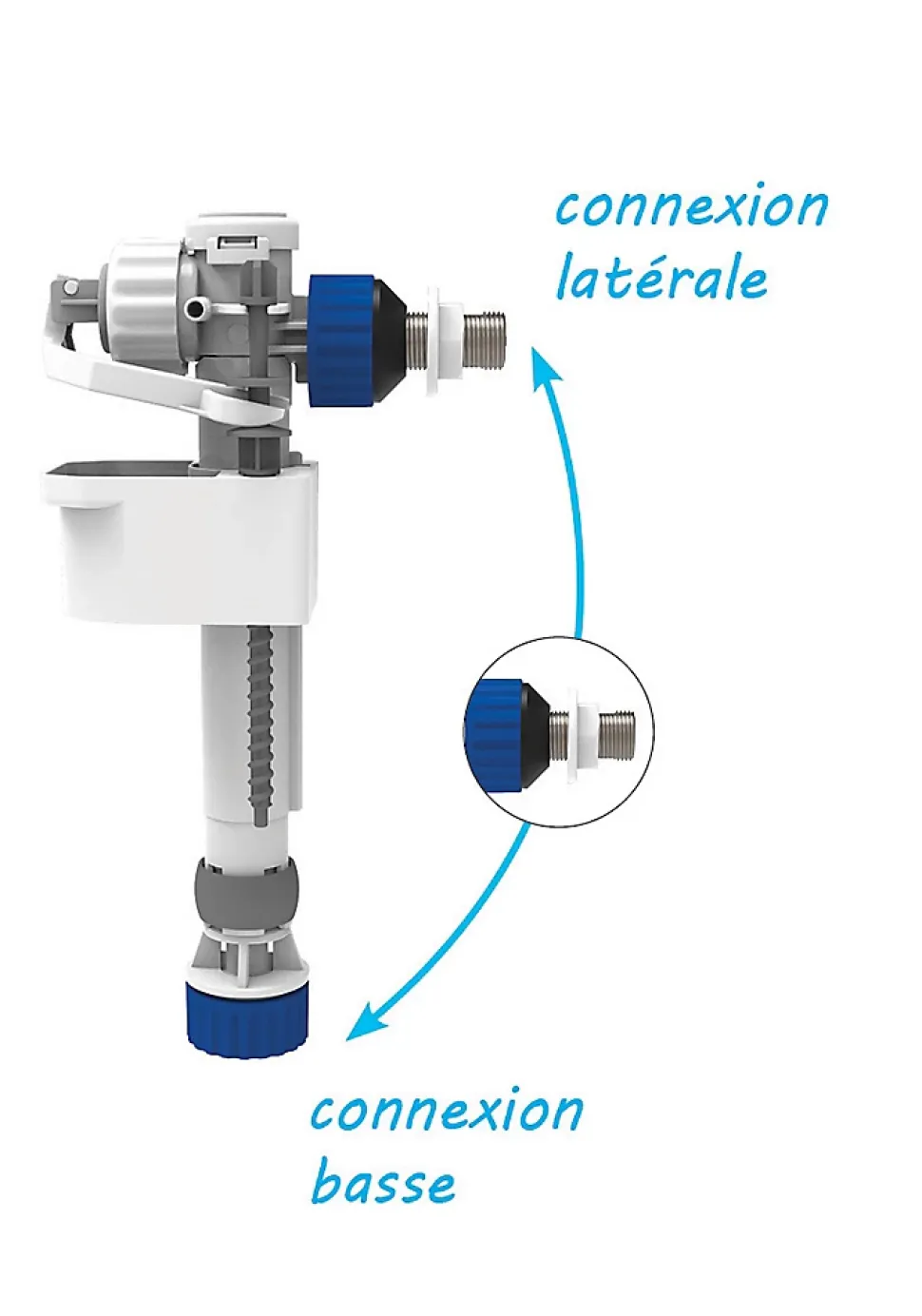 Robinet flotteur silencieux 2en1 Siamp