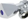 Robinet simple de machine à laver 1/2 3/4 Luxe tête laiton chromé - GARIS - B01-RMLZ