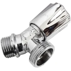 Robinet à sortie de bec inclinée pour raccord machine à laver / installation réseau d'eau, Entrée Mâle 1/2" - Sortie Mâle 3/4" Somatherm for you