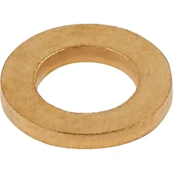 Rondelles plates étroites en laiton ø 6mm - 10 pièces