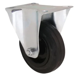 Roulette fixe ø10 cm,75 kg Caoutchouc
