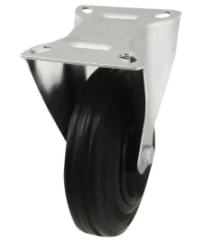 Roulette fixe noire ø12.5 cm, charge max 100 kg